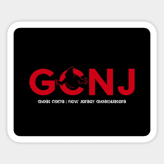 Gcnj red graphic Sticker by GCNJ- Ghostbusters New Jersey